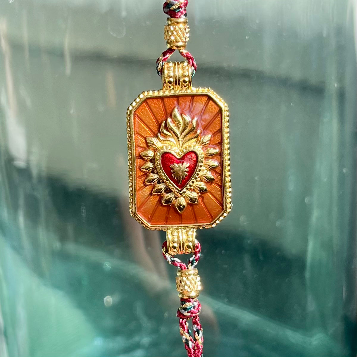 Bracelet Isadora ex-voto émail coeur