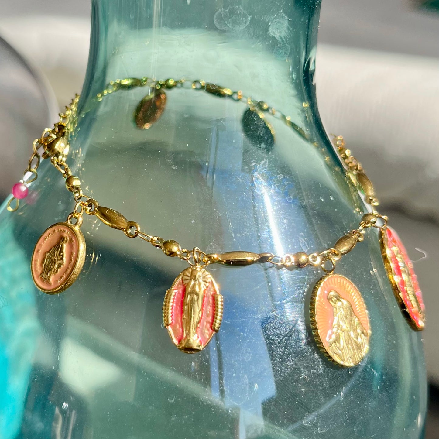 Bracelet Aurora, breloques émaillées
