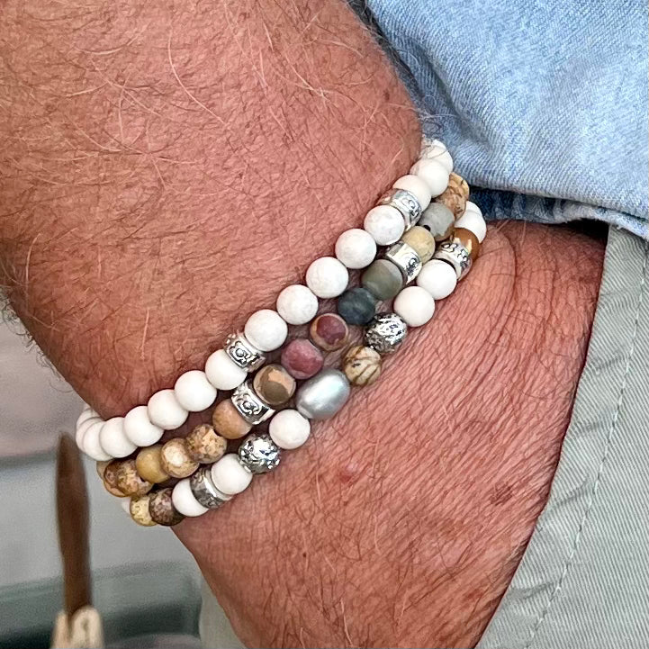 Bracelet Homme Baptiste en pierres naturelles