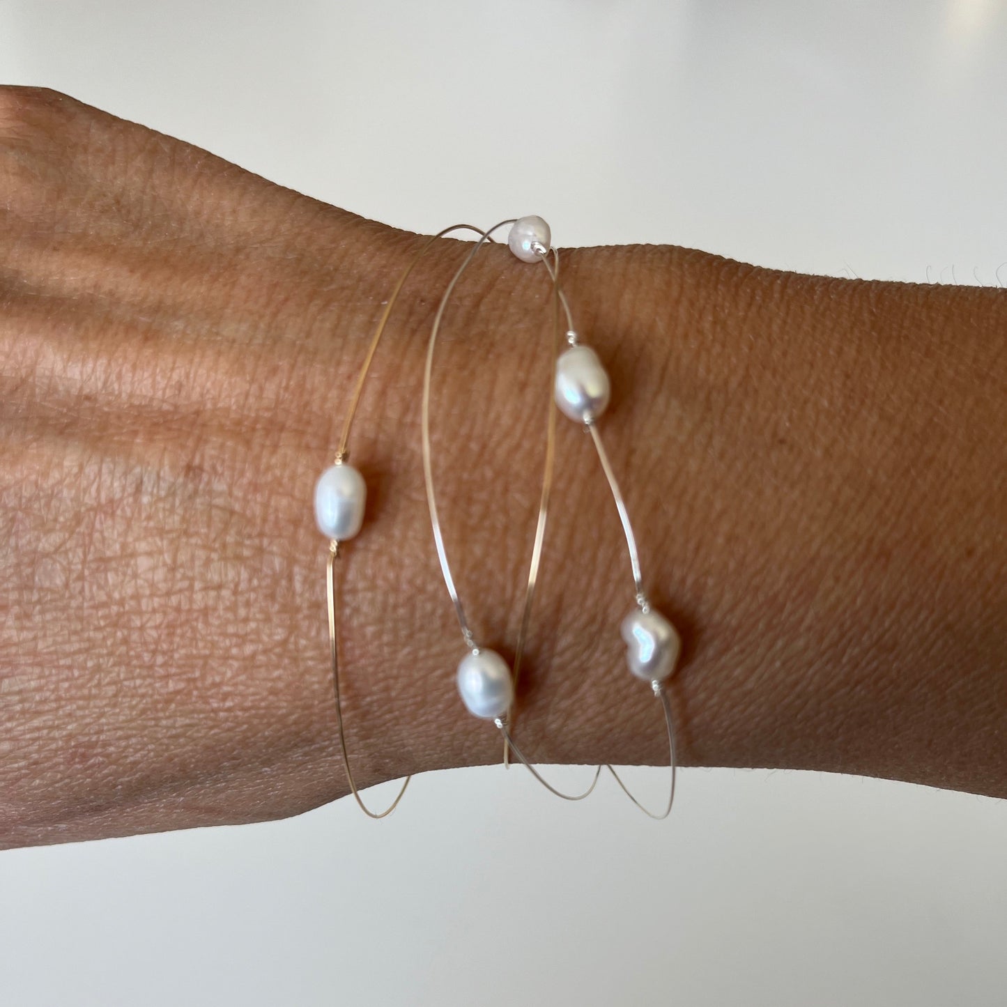 Bracelet Maria semainier jonc fin en gold filled ou argent 925