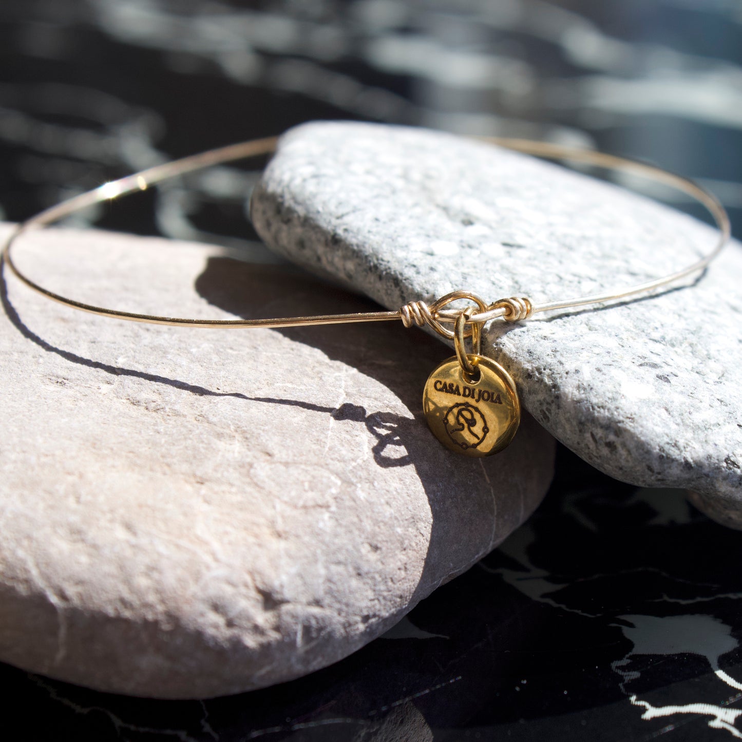 Bracelet Maria semainier jonc fin en gold filled ou argent 925