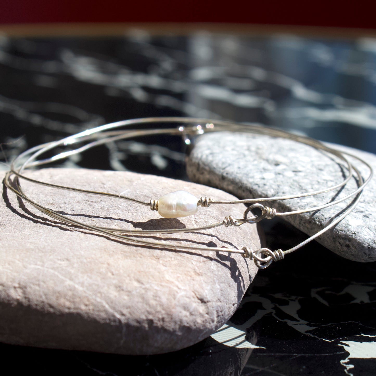 Bracelet Maria semainier jonc fin en gold filled ou argent 925