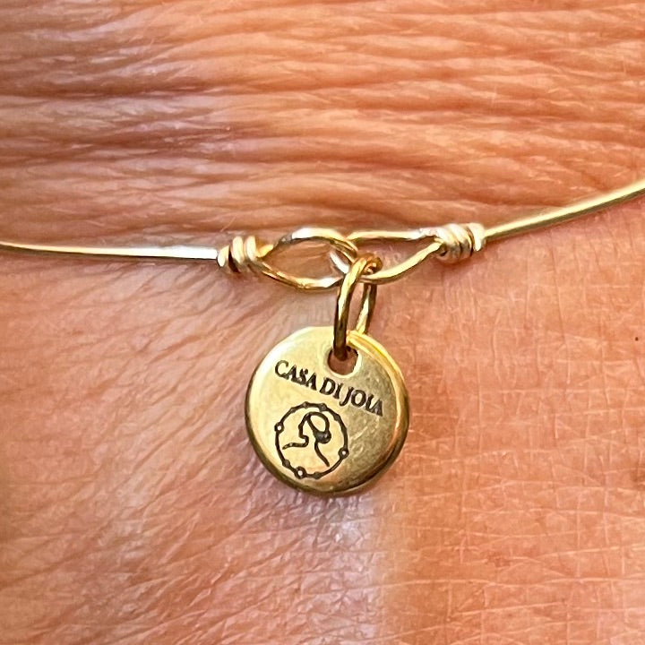 Bracelet Maria semainier jonc fin en gold filled ou argent 925