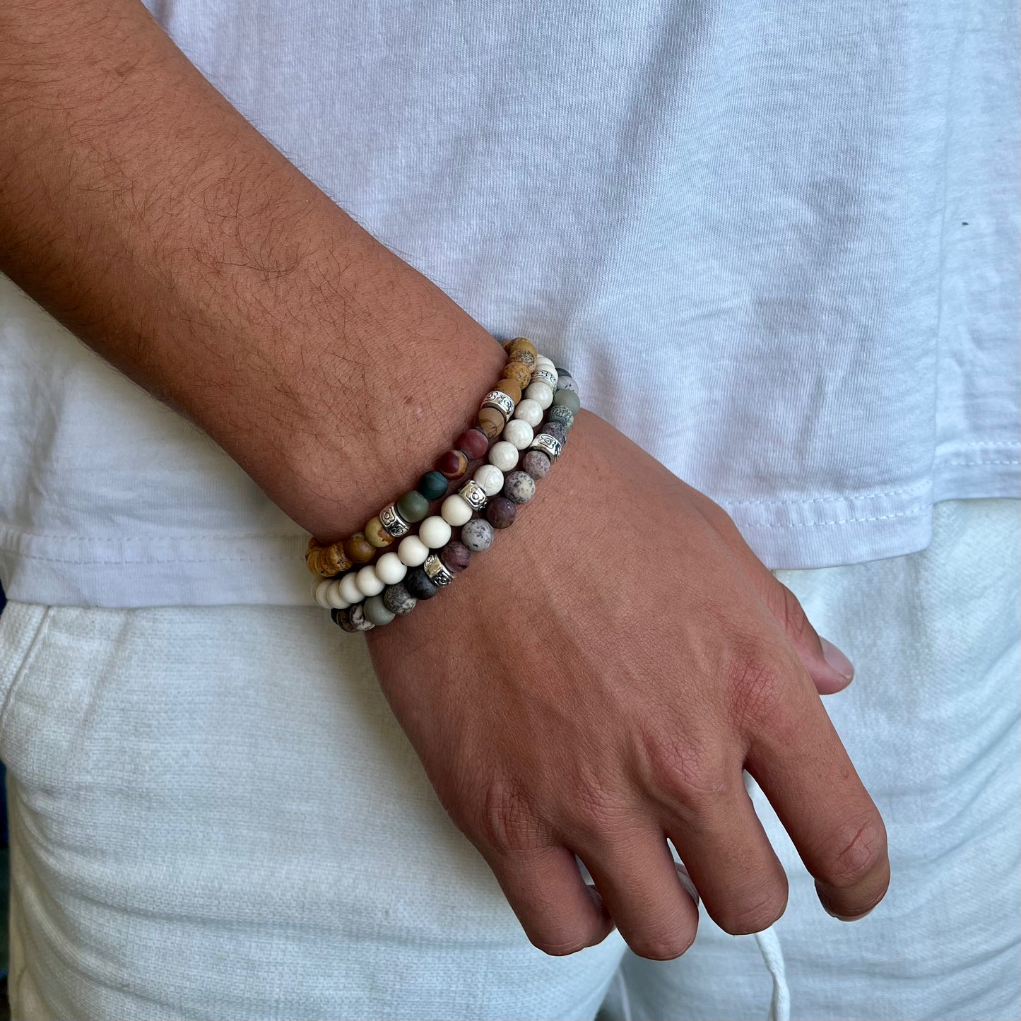 Bracelet Homme Baptiste en pierres naturelles