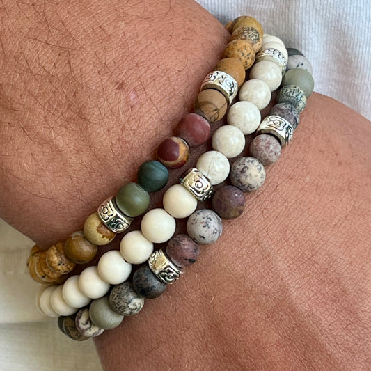 Bracelet Homme Baptiste en pierres naturelles